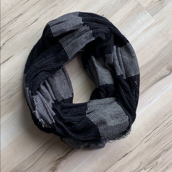 bp Accessories - BP Black and Silver Infinity Scarf